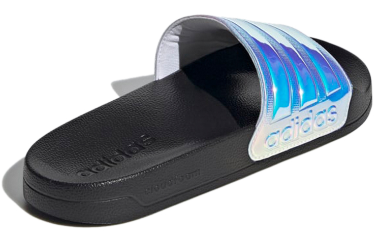 Женские шлепанцы adidas Adilette Shower Slides (черно-фиолетовые) — фото 4