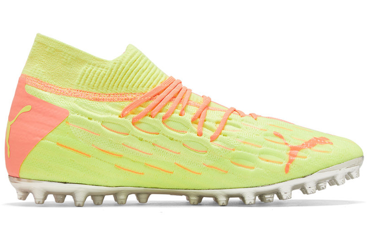 Мужские кроссовки PUMA Future 5.1 Netfit (оранжево-желтый) — фото 2