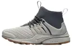 Nike Air Presto Slip Resistant Abrasion Resistant High top Casual Shoes Unisex Gray White