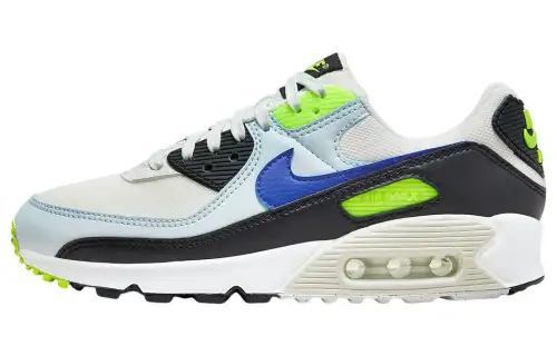 Nike Air Max 90 White Blue Tint Volt Women's