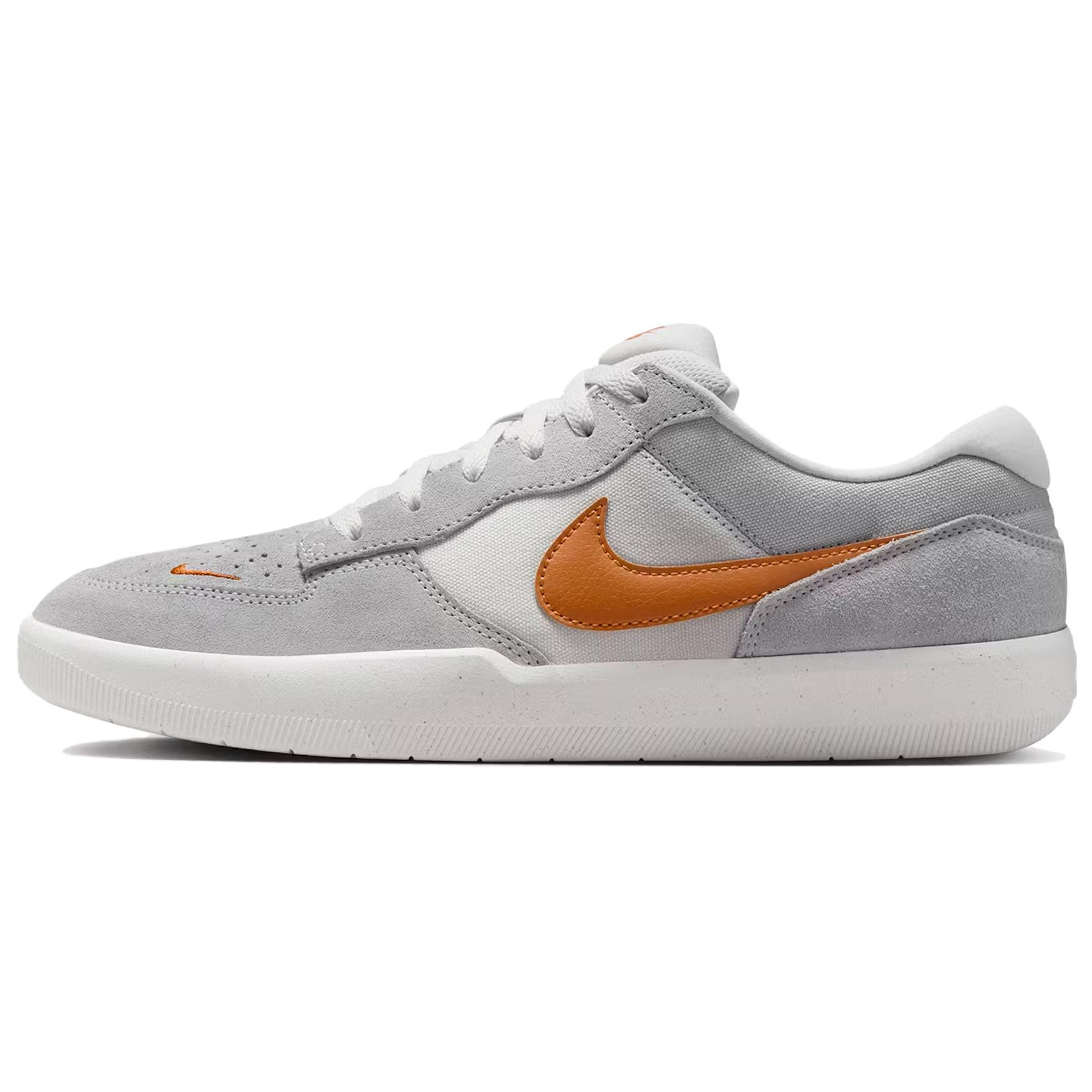 Nike SB Force 58 fabric leather, versatile and fashionable, low-top, lifestyle shoes, same style for men and women, gray