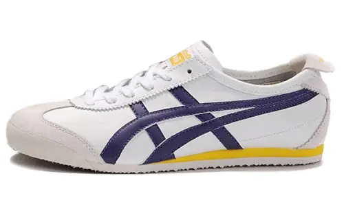 Onitsuka Tiger MEXICO 66 Cushioning Slip Resistant Abrasion Resistant Low top Casual Shoes Men's Yellow, Blue, White