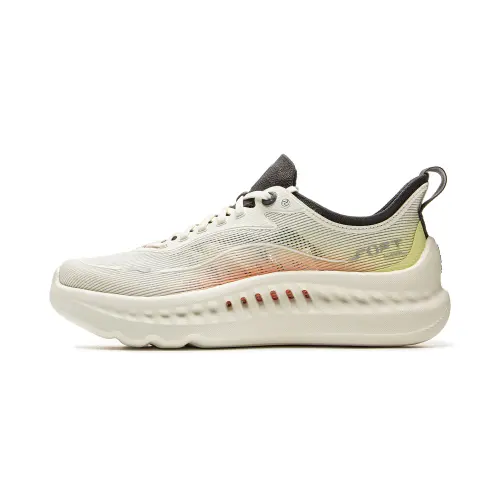 Li Ning SOFT COOL 2 TPU Breathable Low top Casual Shoes Men's White Yellow Orange