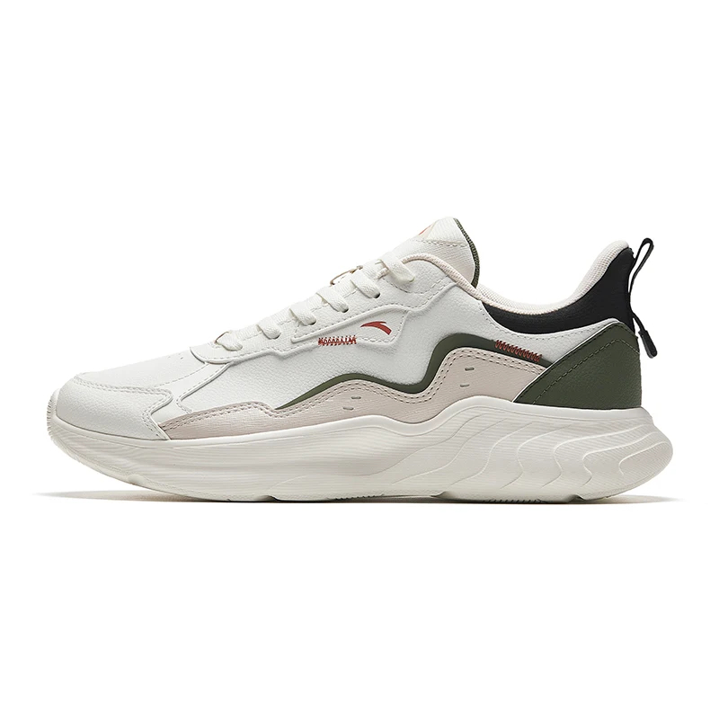 Anta City Scenery Wear resistant And Lightweight Low top Casual Shoes Men's White Green