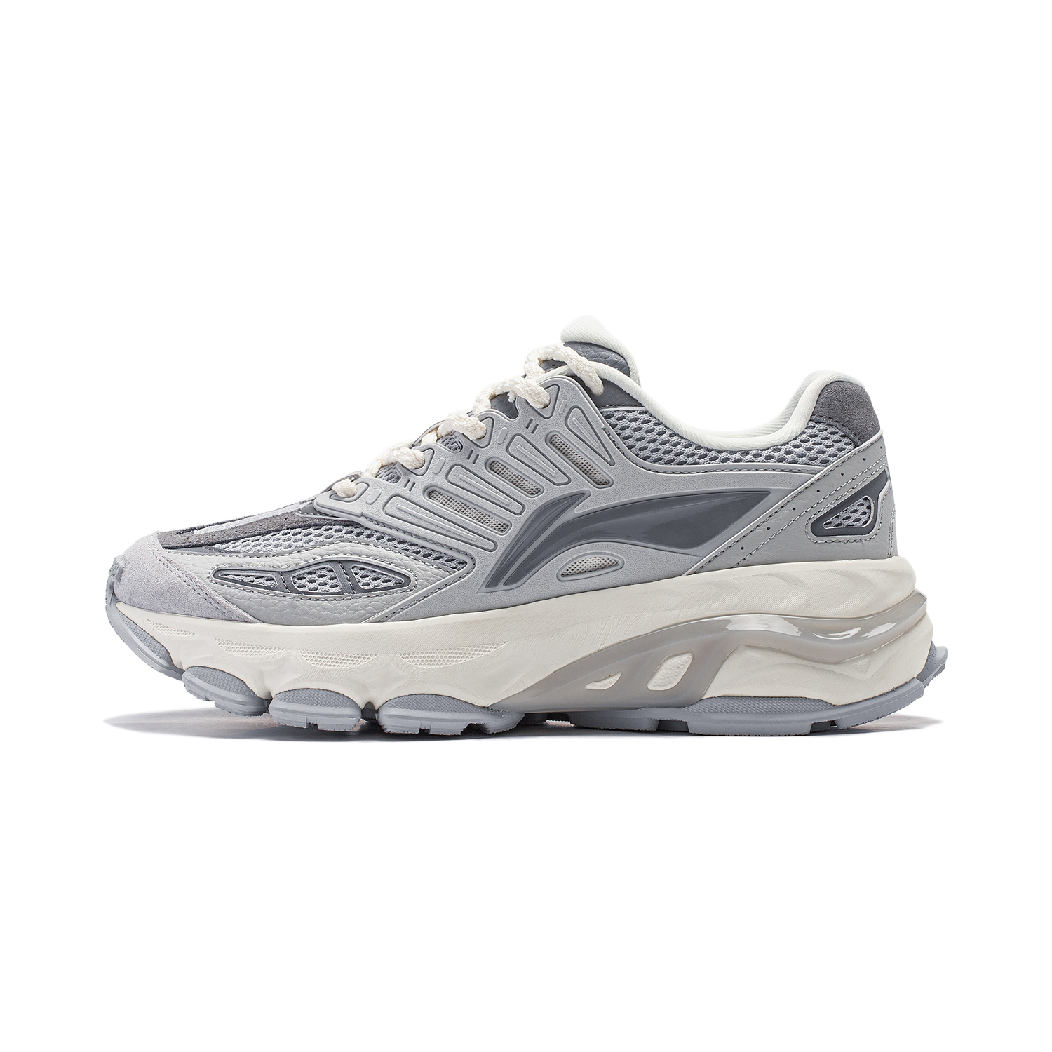 Li Ning Twenty Mountains Cushioning Slip Resistant Abrasion Resistant Height Increasing Low top Casual Shoes Men's