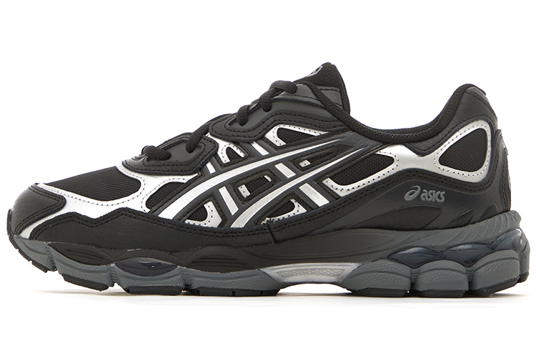 Кроссовки ASICS GEL-NYC (черно-серебристые)