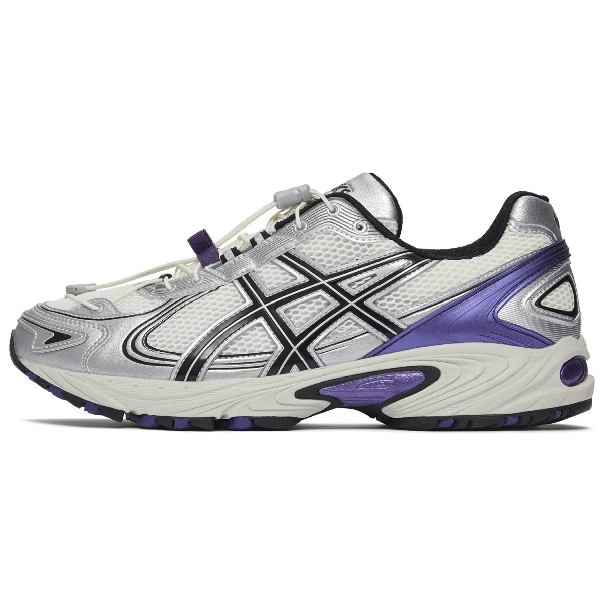 ASICS Gel Kahana TR V4 Cushioning, Wear Resistant Low top Casual Shoes Unisex Silver White Purple