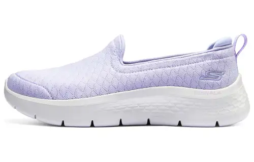 Skechers Go Walk Fle Fabric Abrasion Resistant, Breathable, Lightweight Low top Casual Shoes Women's Purple