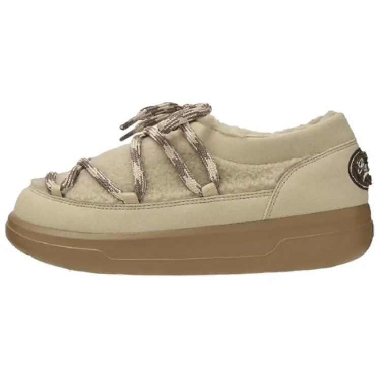 MLB Boston Red Sox Slip Resistant, Abrasion Resistant, Thermal Low top Casual Shoes Women's Beige