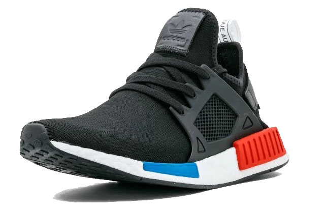 Кроссовки adidas originals NMD XR1 OG Black (черно-бело-красно-синие) — Чёрный / белый / красный / синий — фото 2