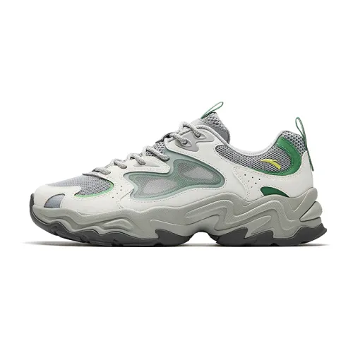 Anta Slip Resistant Abrasion Resistant Low top Casual Shoes Men's Gray