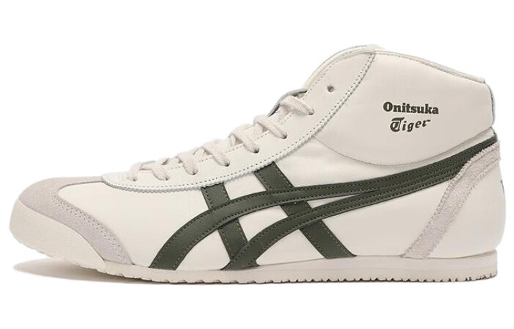 Кеды Onitsuka Mexico Mid Runner (бело-зеленые)