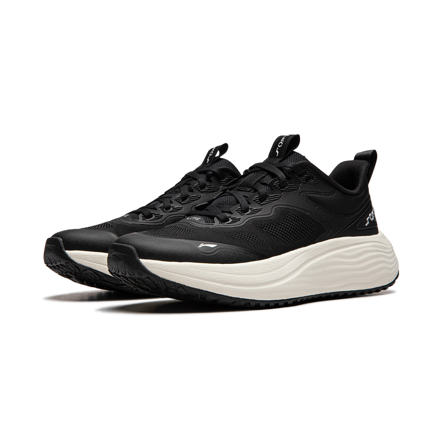 Li Ning Soft Lite Slip Resistant, Abrasion Resistant, Breathable, Lightweight Low top Running Shoes Women’s Black