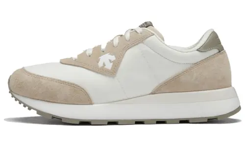 DESCENTE Heritage Style Nylon Slip Resistant Abrasion Resistant Low top Casual Shoes Men's Ecru