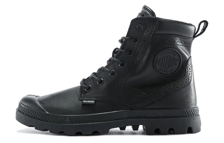 Palladium Pampa Short Combat Boots Women's Black