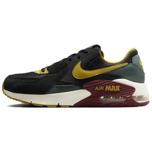 Nike Air Max Excee Black Vintage Green Dark Team Red Bronzine