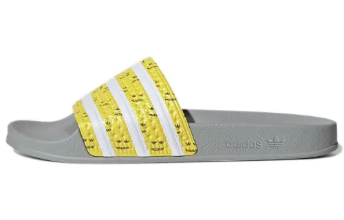 Adidas Adilette 'Grey Bright Yellow Grey'