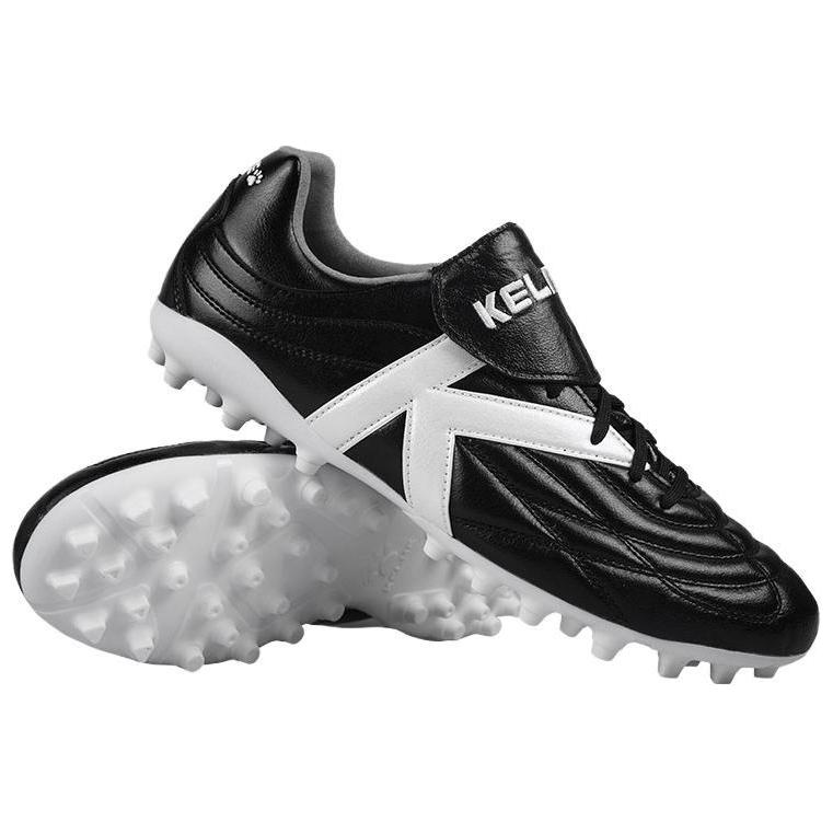 TLSS. x KELME Cushioning Slip Resistant Cushioning Slip Resistant Soccer Shoes Unisex Black White