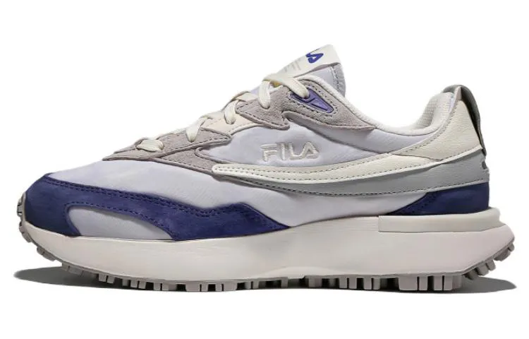FILA Zagato V2 Fabric Low top Casual Shoes Unisex Gray Purple Korean Style