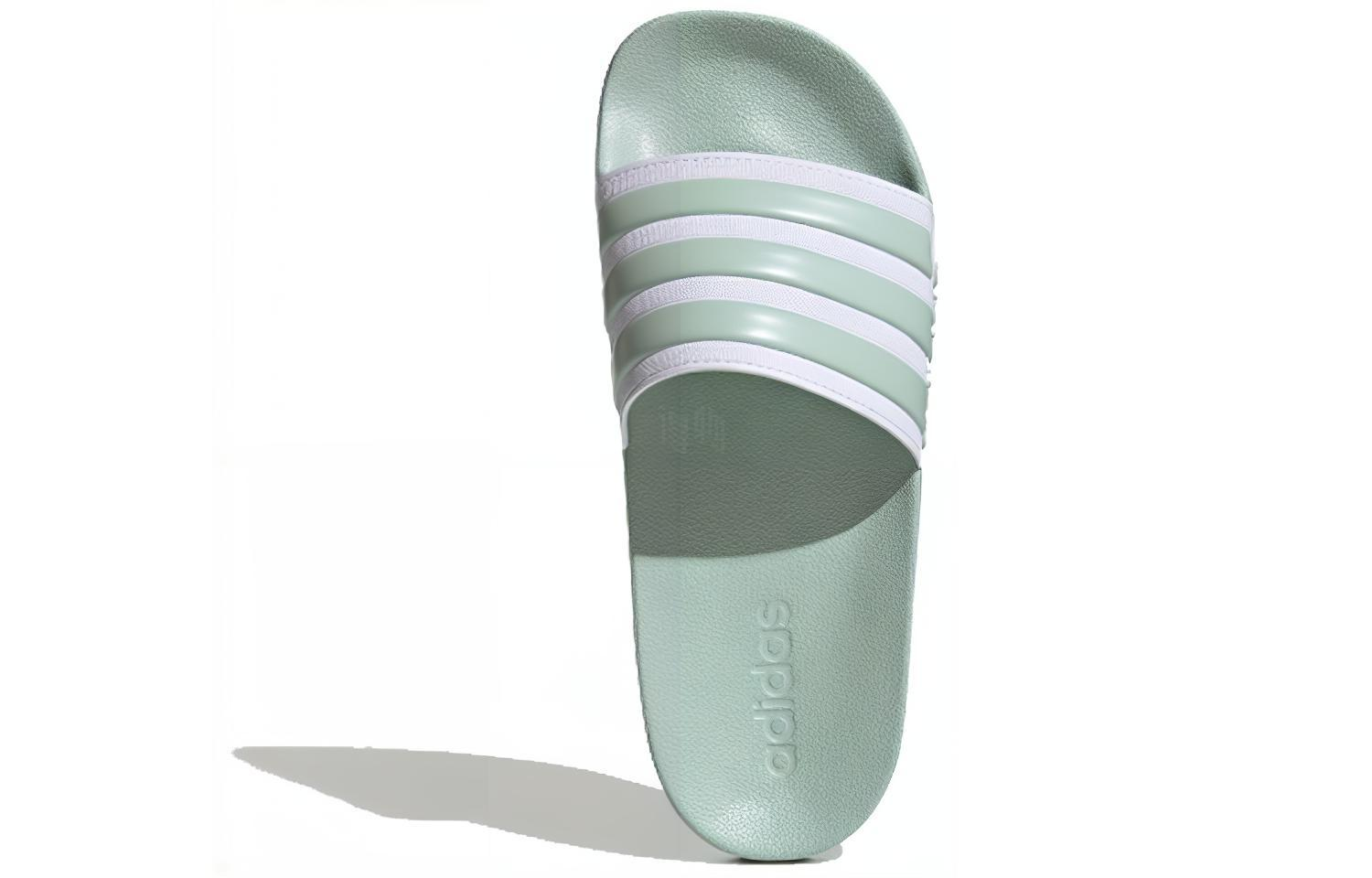 Женские шлепанцы adidas neo Adilette Shower (светло-зеленые) — фото 4
