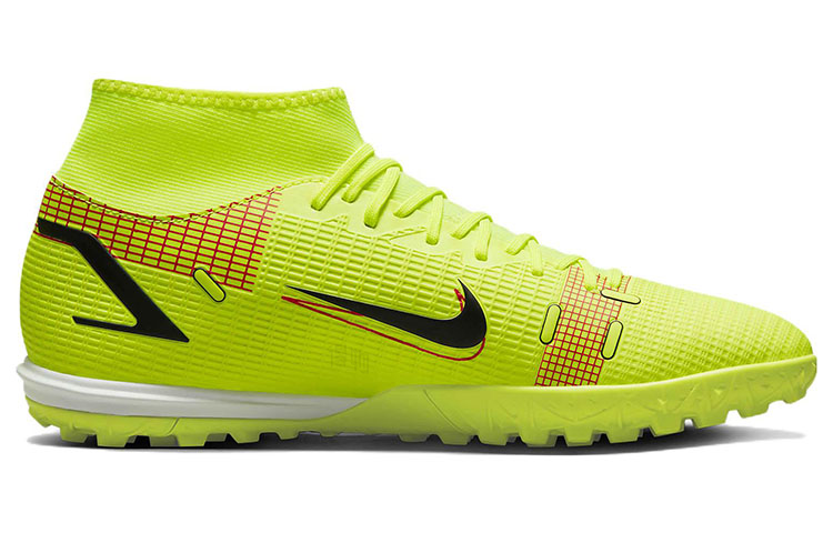 Кроссовки Nike Mercurial Superfly 8 14 Academy TF (желтый / черный) — Жёлтый / чёрный — фото 2