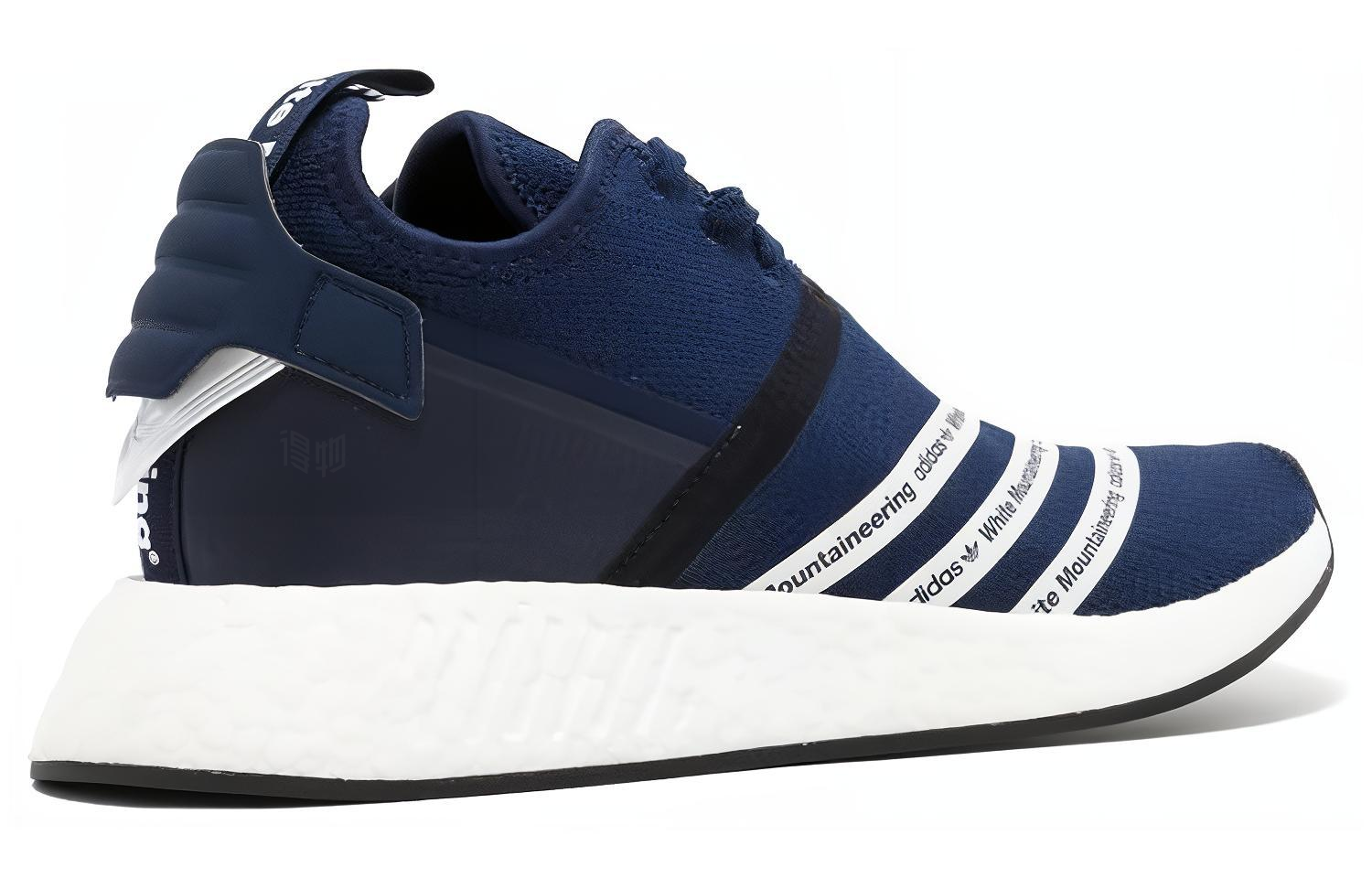 Кроссовки adidas originals NMD_R2 White Mountaineering (темно-синий / белый) — Тёмно-синий / белый — фото 4