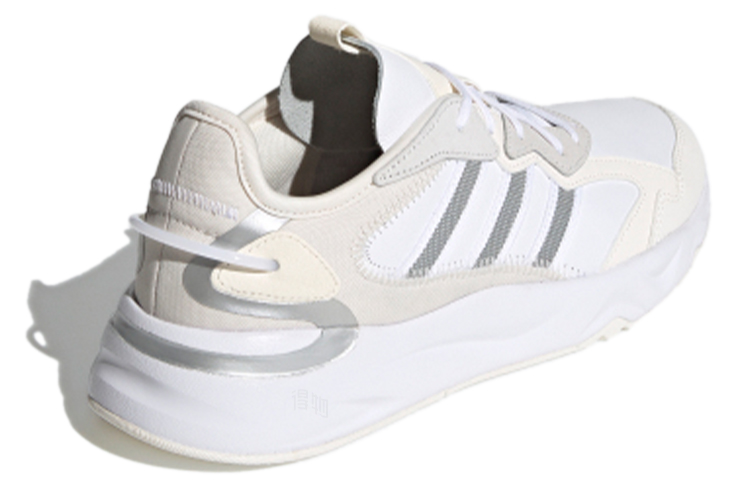 Мужские кроссовки adidas neo Futureflow (белый / бежевый / серебристый) — фото 4