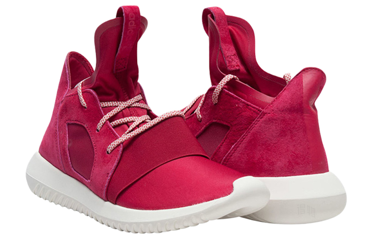 Женские кроссовки adidas originals Tubular Defiant (красные) — фото 3