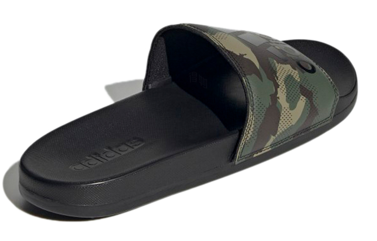 Шлепки adidas Adilette Comfort Sandals (черно-зеленый) — Чёрный / зелёный — фото 4