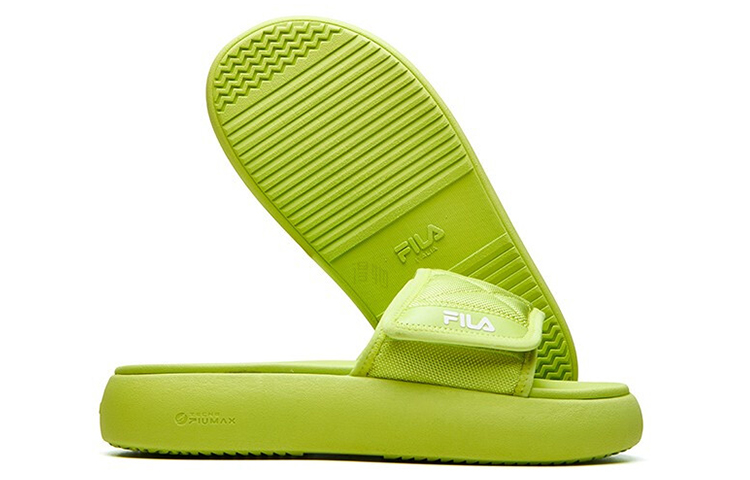 Женские шлепанцы Fila FUSION DONUT DX MORDEN CHIC-FMC (кислотно-оранжевые) — 酸橙色 — фото 6