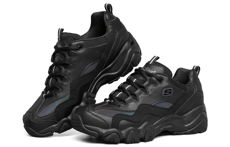 Мужские кроссовки Skechers D'LITES 2.0 (черные) — 纯黑 — фото 3