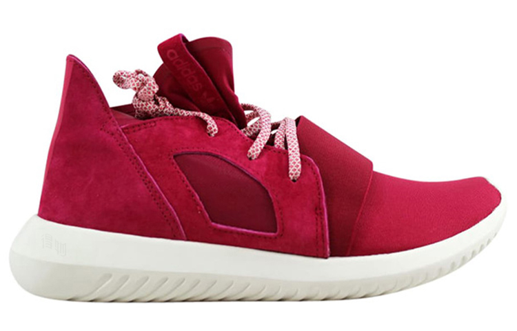 Женские кроссовки adidas originals Tubular Defiant (красные) — фото 2