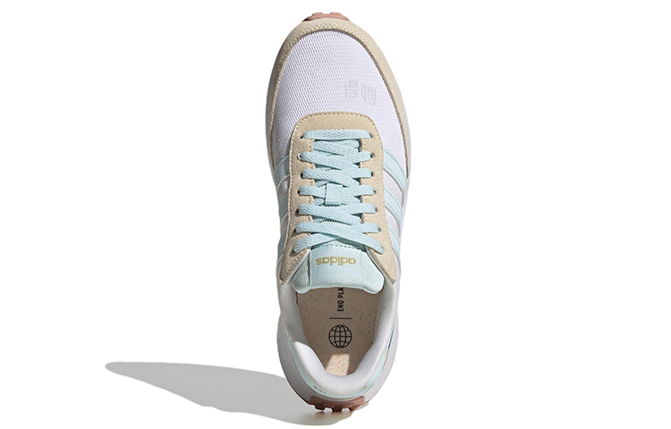 Женские кроссовки adidas neo Run 70S (бело-синие) — Белый / синий / светло-бежевый — фото 5