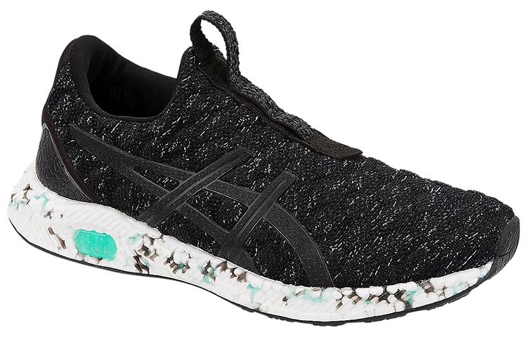 Женские кроссовки ASICS Hypergel Kenzen (черно-белые) — Чёрный / белый — фото 4