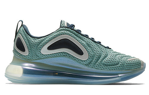 Женские кроссовки Nike Air Max 720 Northern Lights (серебристый / зеленый) — Серебристый / зелёный — фото 2