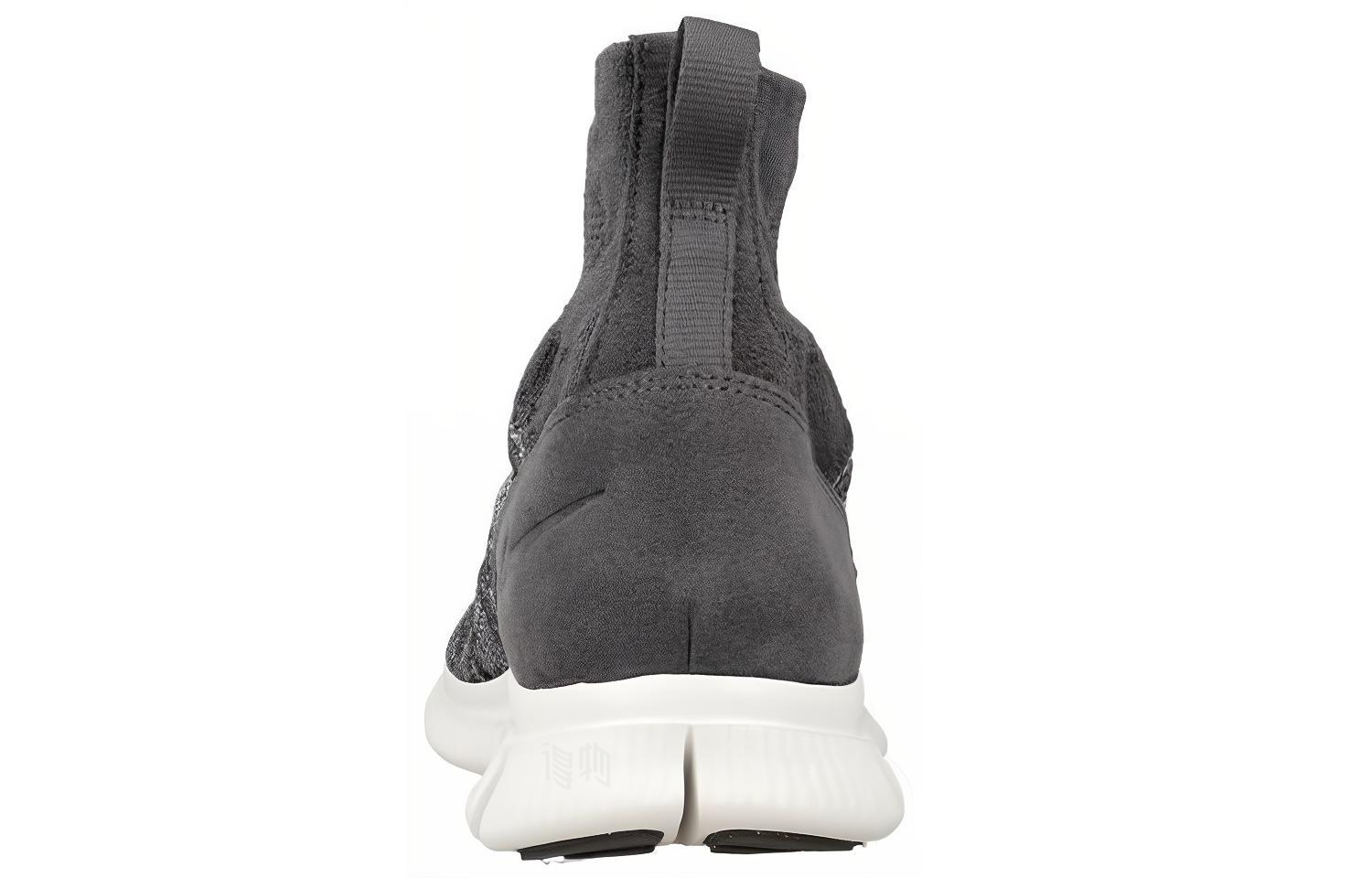 Мужские кроссовки Nike Free Flyknit Mercurial Dark Grey (серые) — 深灰色/白/狼灰 — фото 4
