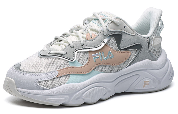 Женские кроссовки Fila FUSION Mars 1 TPU (серо-бежевые) — 百合白/藕灰 — фото 2