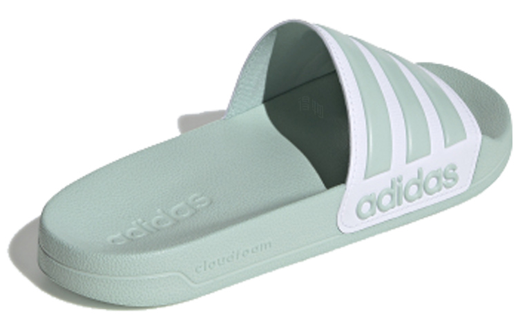Женские шлепанцы adidas neo Adilette Shower (светло-зеленые) — фото 3