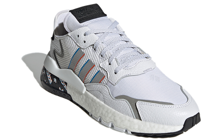Кеды adidas originals Nite Jogger (белые с черным и серебристым) — Белый / чёрный / серебристый — фото 3
