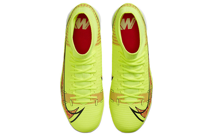 Кроссовки Nike Mercurial Superfly 8 14 Academy TF (желтый / черный) — Жёлтый / чёрный — фото 4
