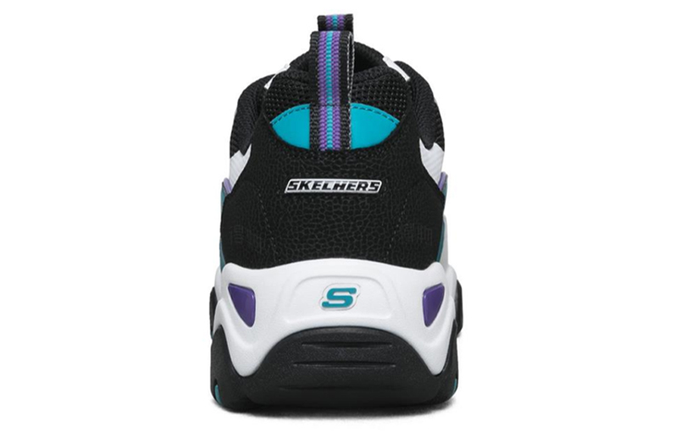 Женские кроссовки Skechers D'LITES 2.0 (сине-фиолетовые) — 白色/蓝色/多彩色 — фото 4