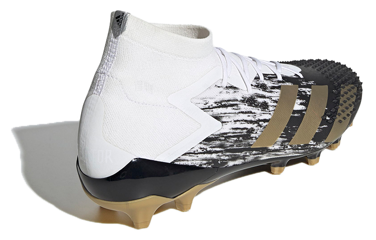 Мужские бутсы adidas Predator Mutator 20.1 AG (бело-черные) — Белый / чёрный — фото 4
