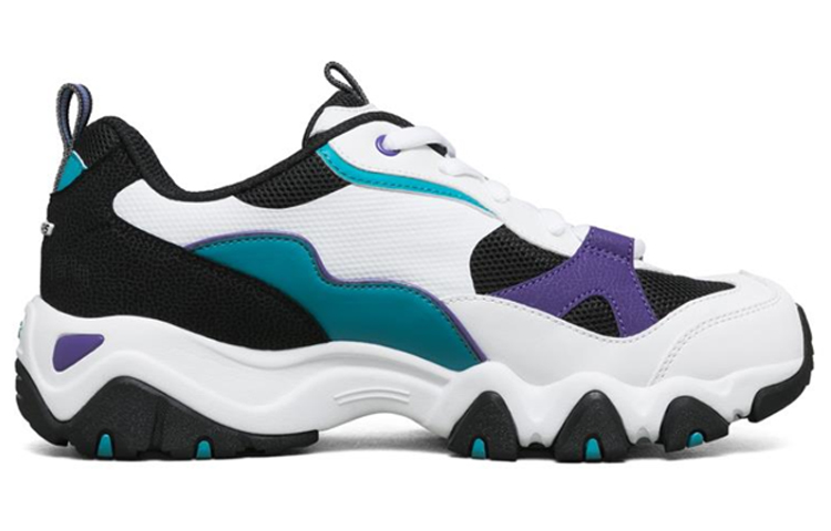 Женские кроссовки Skechers D'LITES 2.0 (сине-фиолетовые) — 白色/蓝色/多彩色 — фото 2