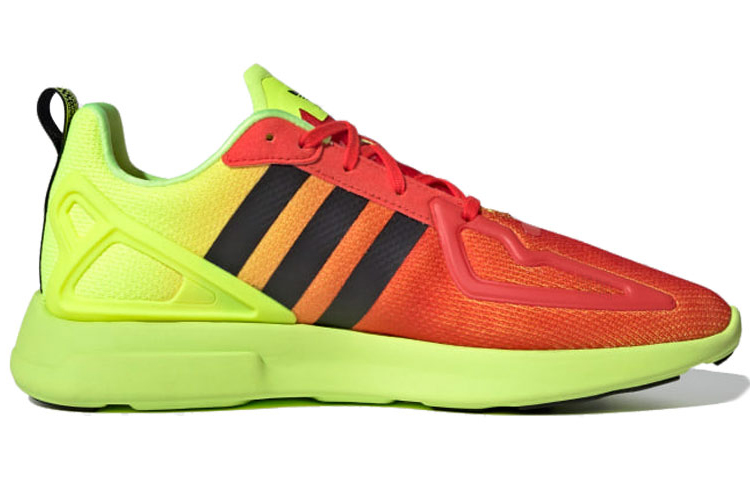 Кроссовки adidas originals ZX 2K Flux (красно-желто-черные) — Красный / жёлтый / чёрный — фото 2
