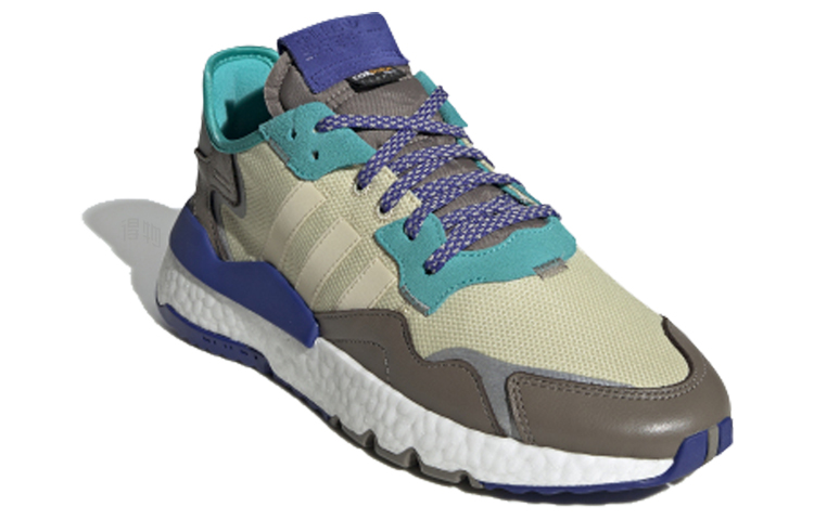 Кроссовки adidas Nite Jogger (коричнево-зеленые) — Коричневый / зелёный — фото 2