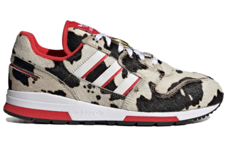 Кроссовки adidas originals ZX 420 (бежево-черные) — Бежевыйчёрныйкрасный — фото 2