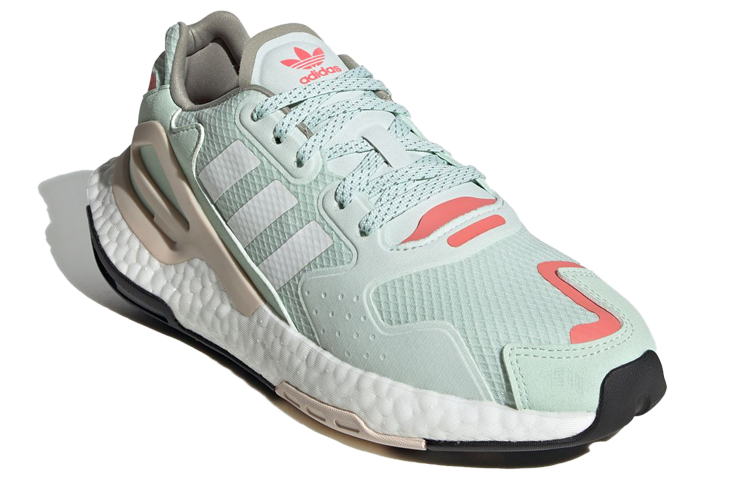 Женские кроссовки adidas originals Day Jogger (зелено-бело-оранжевые) — Зелёный / белый / оранжевый — фото 3