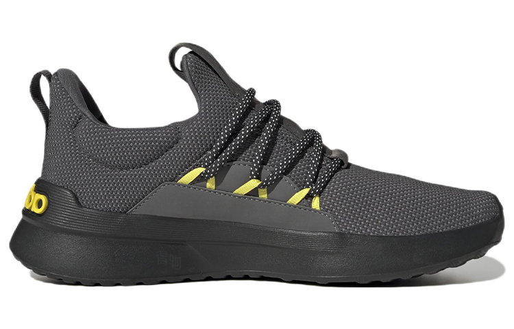 Мужские кроссовки adidas neo Lite Racer Adapt 5.0 (серо-желтые) — фото 2
