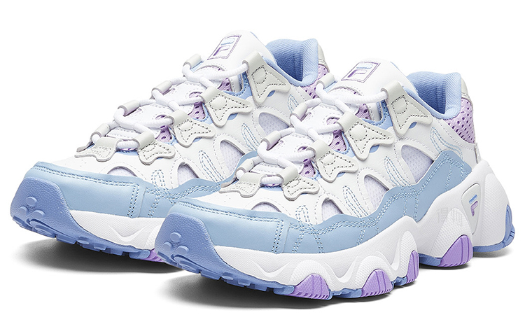 Женские кроссовки Fila Fusion Jagger (бело-фиолетовые) — фото 3