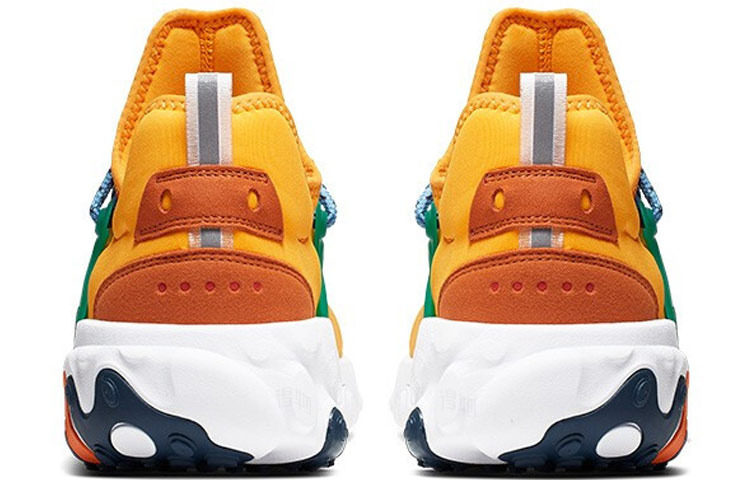 Мужские кроссовки Nike React Presto (оранжево-зеленые) — Оранжевыйзелёный — фото 5